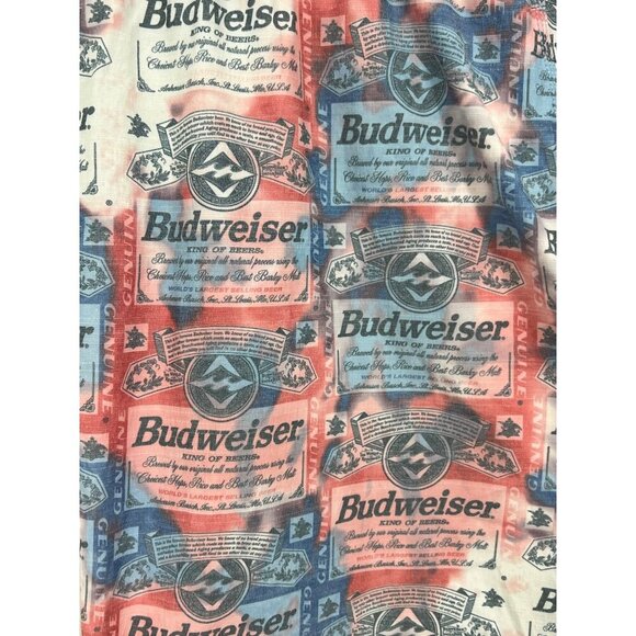 Budweiser Billabong XL Mens Swim Trunks Red/White/Blue with Pocket - Picture 5 of 9